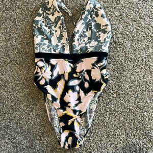 Maaji Women's Standard Chromatic Rainbow Deep Plunge Classic Cut One Piece